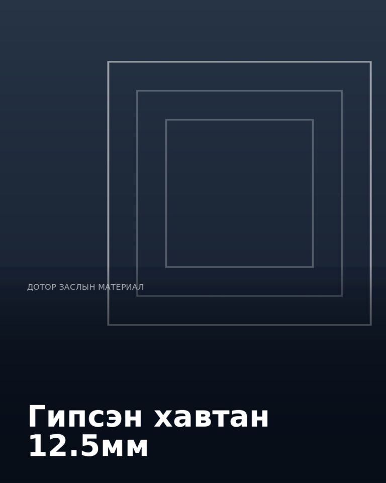 Гипсэн хавтан 12.5мм